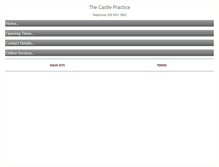 Tablet Screenshot of castlepractice.co.uk